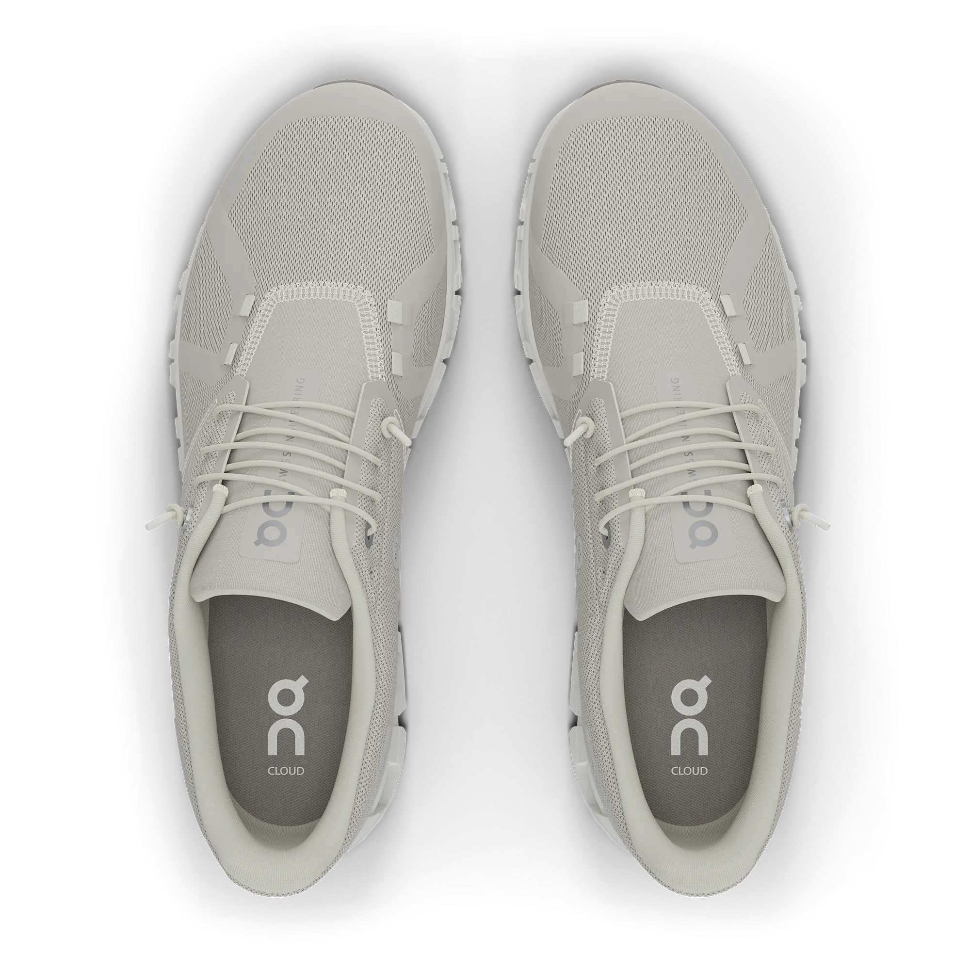 On Women's Cloud 6 Shoes - Pearl / White
