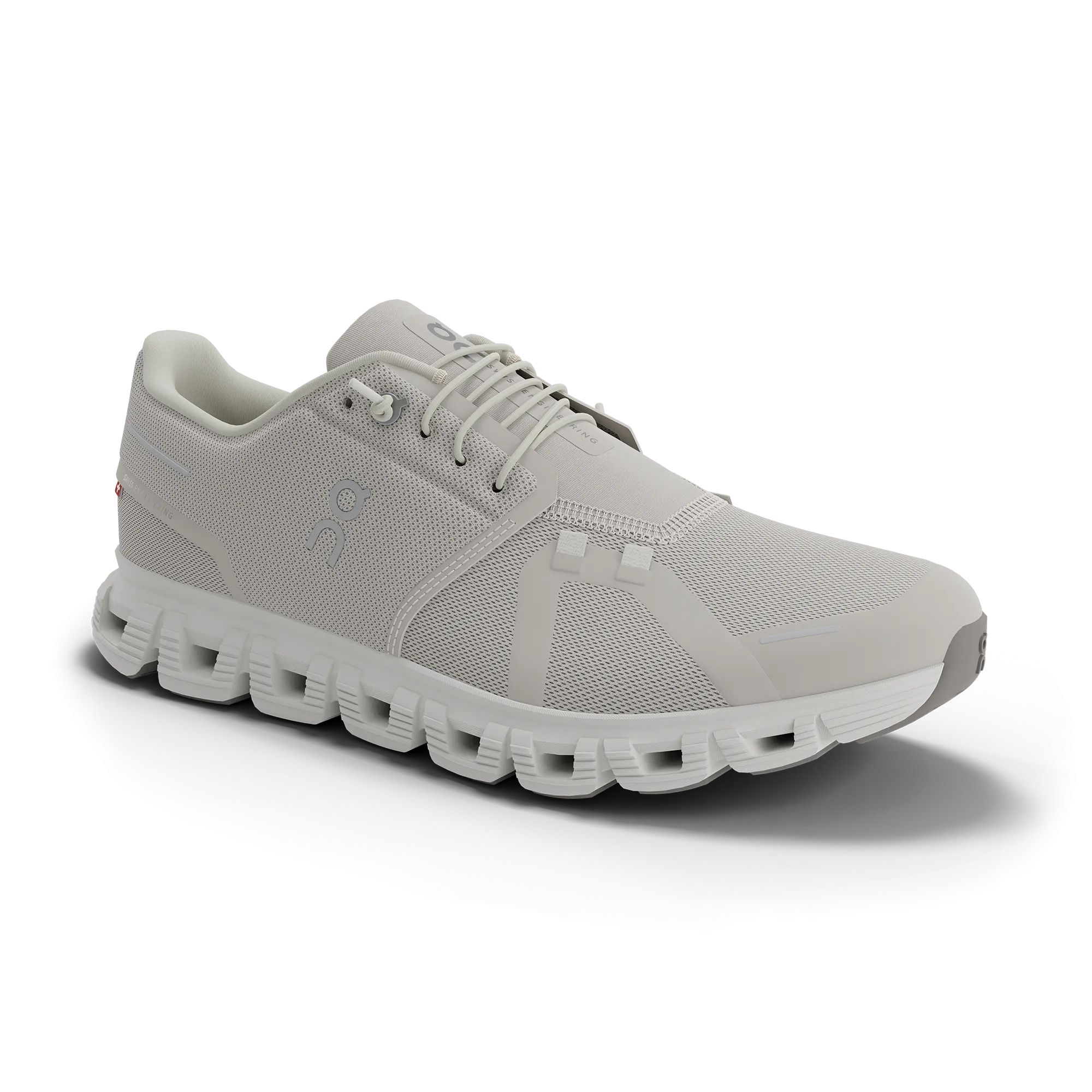 On Women's Cloud 6 Shoes - Pearl / White