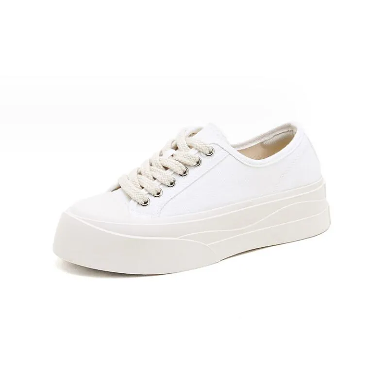 Petite Size Thicksole Canvas Casual Shoes MS213
