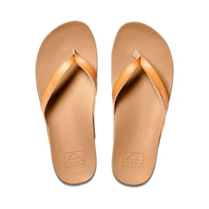 Reef Womens Cushion Court Flip Flops - Natural