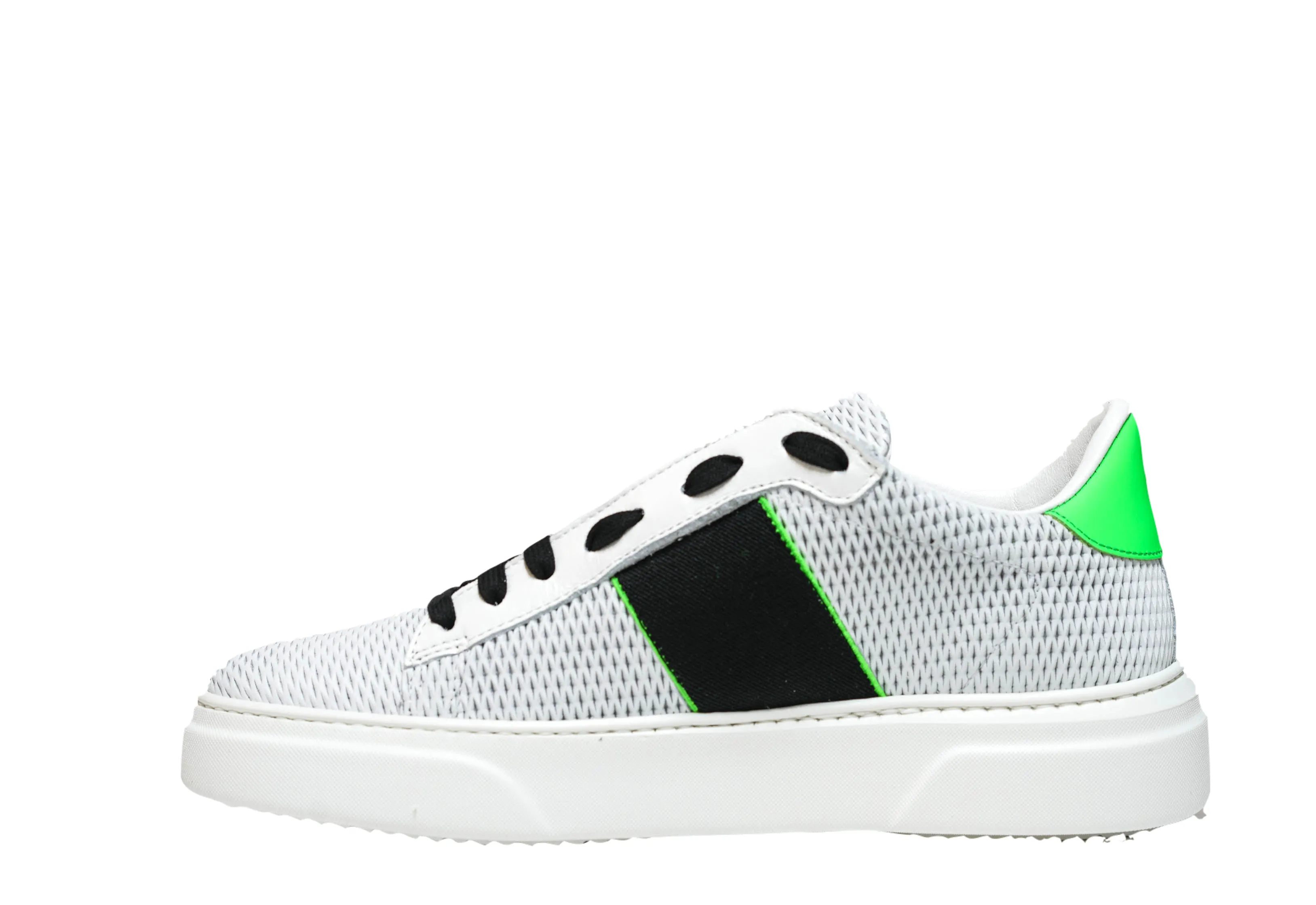 Stokton Men's White & Lime Sneaker 650 U SS20
