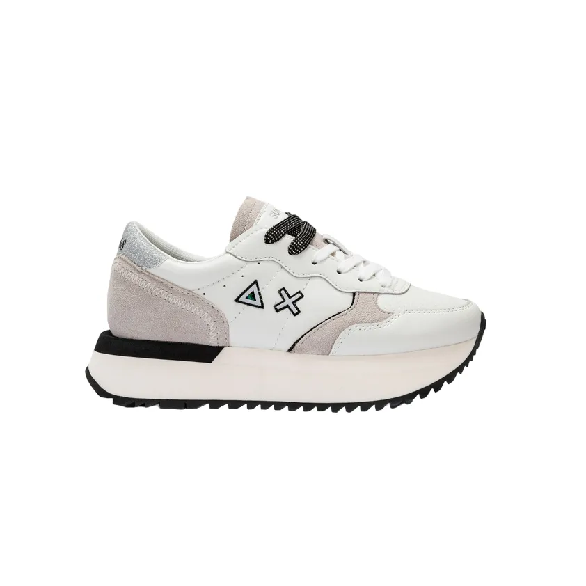 Sun68 scarpa sneakers da donna Big Ally Z34207 31 bianco panna