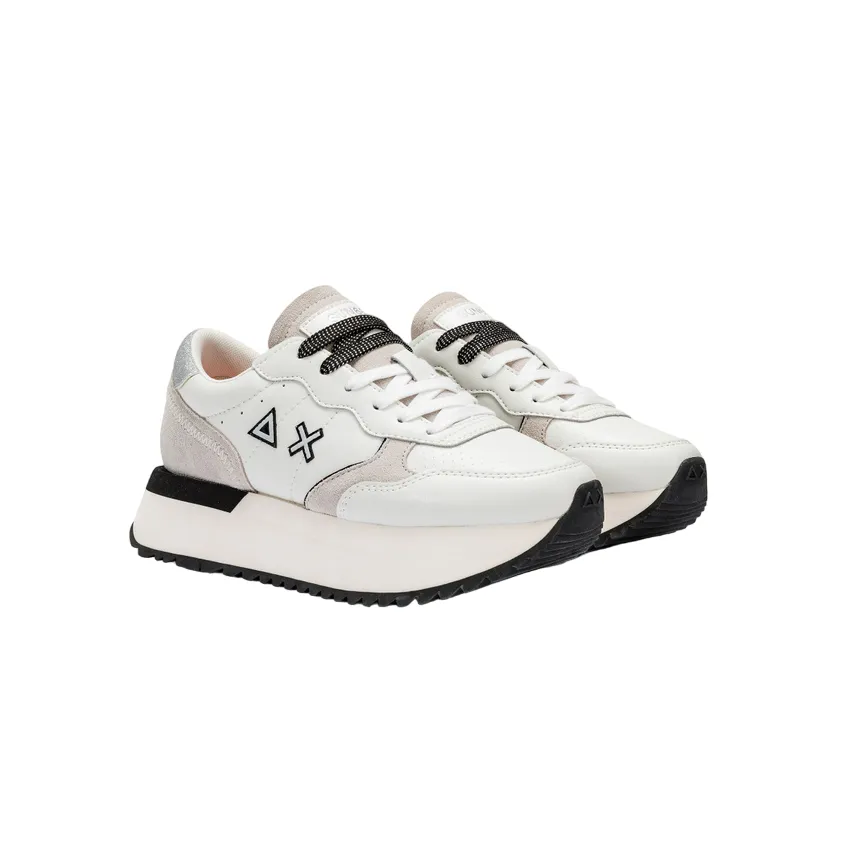 Sun68 scarpa sneakers da donna Big Ally Z34207 31 bianco panna