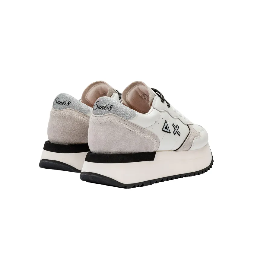 Sun68 scarpa sneakers da donna Big Ally Z34207 31 bianco panna
