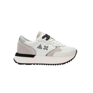 Sun68 scarpa sneakers da donna Big Ally Z34207 31 bianco panna