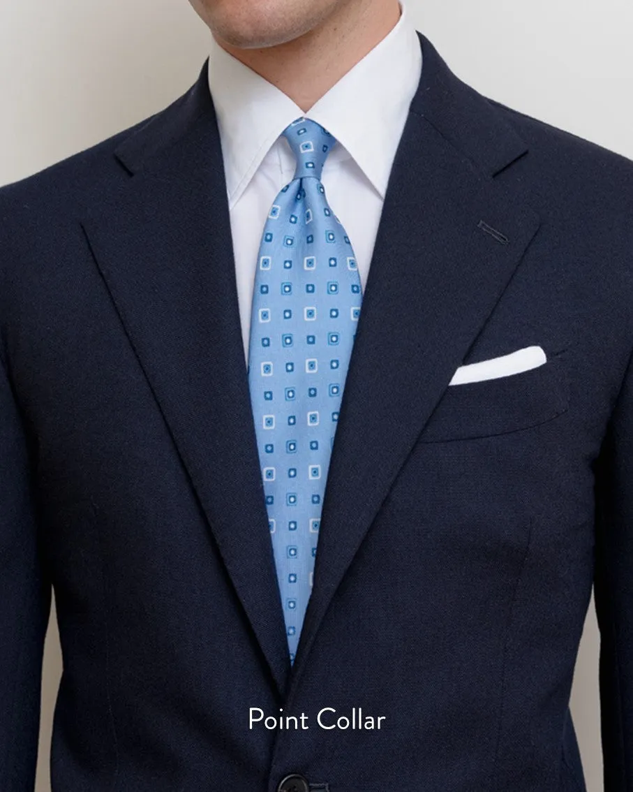 Thomas Mason Light Blue University Stripe Premium Oxford Cloth