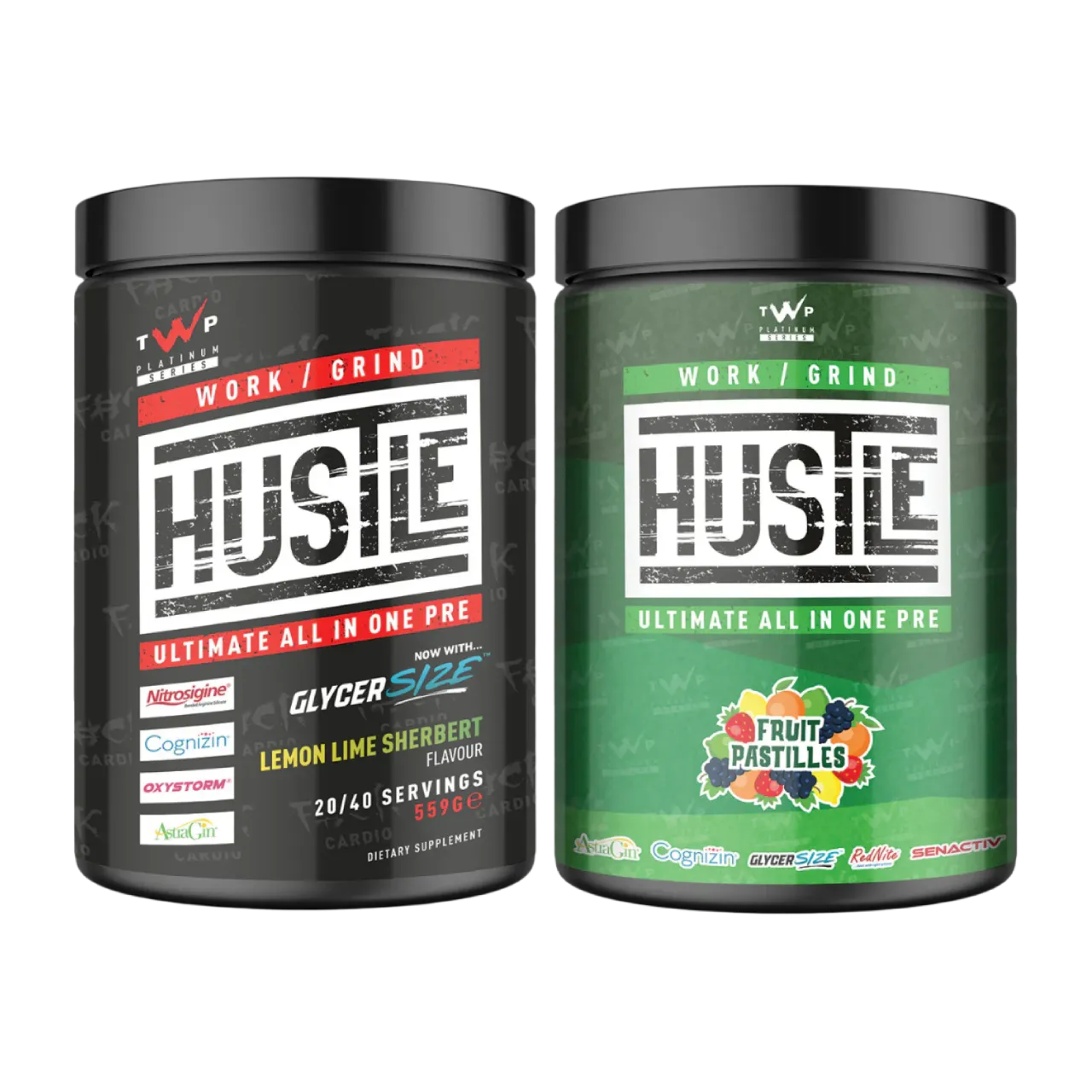 TWP Hustle Pre-Workout – High-Performance Energy, Focus & Pump Formula 559g