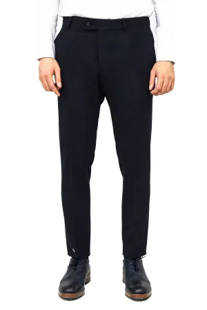 WSS Plain Navy Blue Men Dress Pants  - Singen