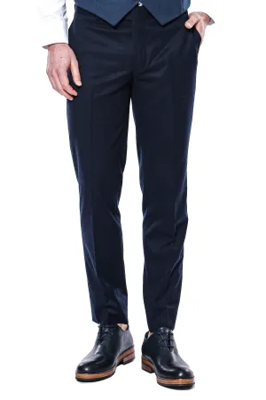 WSS Plain Navy Blue Men Trousers  - Singen